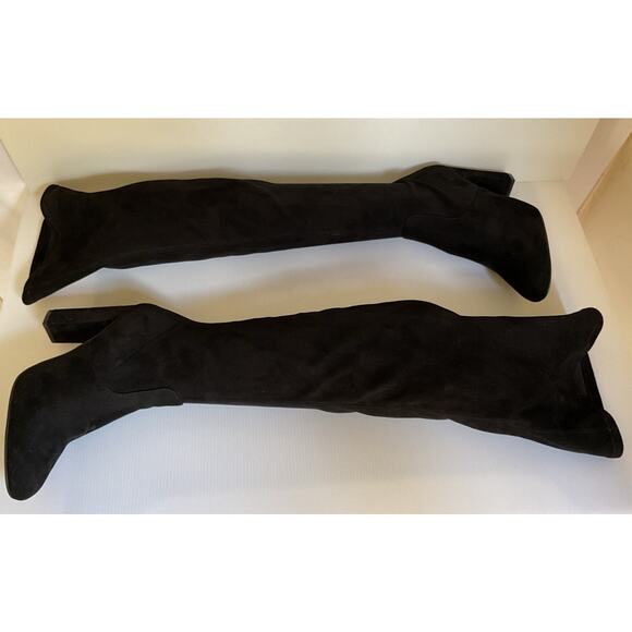 Steve Madden Over the Knee Thigh High Boots Women’s 7.5 Almond Toe Mid Heel - Picture 4 of 11